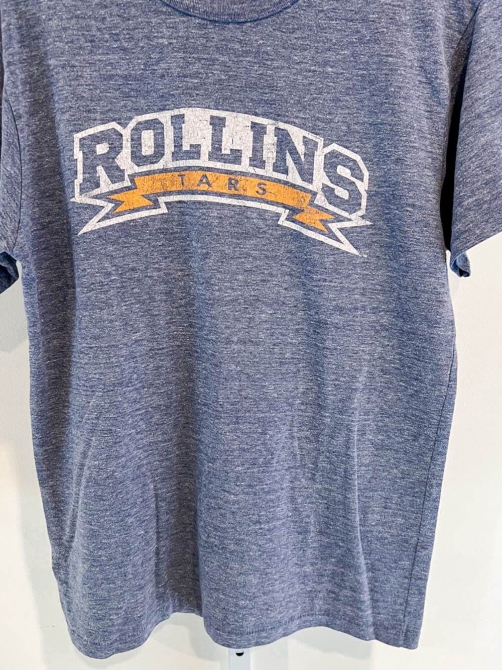 Rollins College Tars Blue and White Graphic Tee Shirt by League Mens Sz Large - Picture 3 of 11